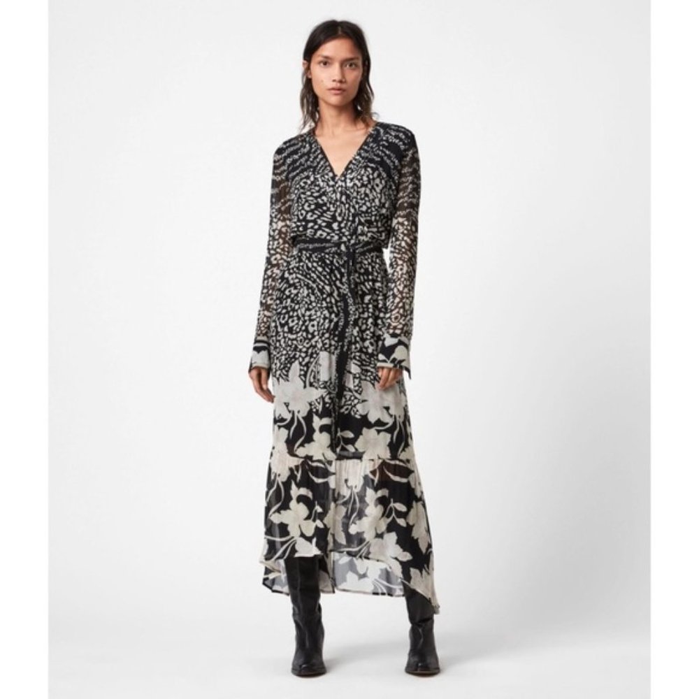 All Saints Floral Tempo Dress